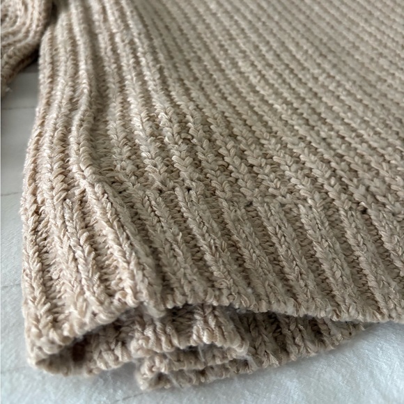 Abercrombie & Fitch Cardigan Knit Open Front‎ Cream Women’s XL - Picture 5 of 8